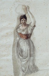 Italienne portant une cruche