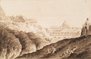 Le Hofburg avec fossé, porte du château et pont