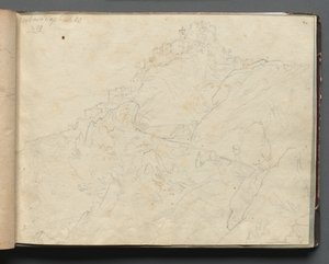 Album avec vues de Rome et des environs, études de paysages, page 04a : Cervera - Franz Johann Heinrich Nadorp