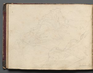 Album avec vues de Rome et des environs, études de paysages, page 20b : Cervera