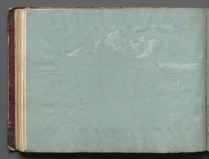 Album avec vues de Rome et des environs, études de paysage, page 36b : étude de nuages