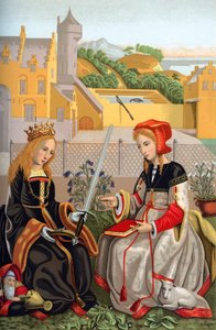 Sainte Catherine et Sainte Agnès, 15e siècle, 1870