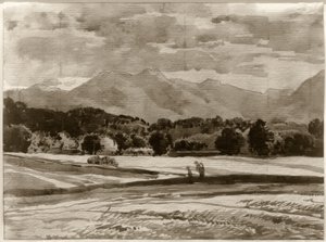 Paysage de contreforts