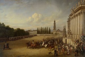 Parade à Potsdam en l