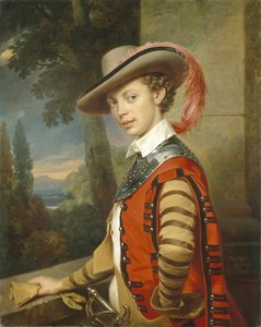 Portrait du prince Nikolaï Saltykov en costume de fantaisie