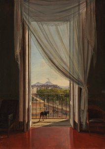 Vue de Naples par une Fenêtre