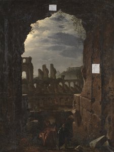 Vue du Colisée au clair de lune - Franz Ludwig Catel