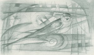 Une hirondelle - Franz Marc