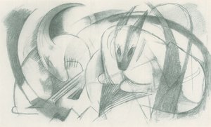 Franz Marc - Carnet de croquis pris sur le vif - Feuille 13 - Franz Marc