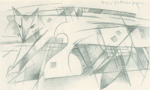Renard / pour papier coloré - Franz Marc