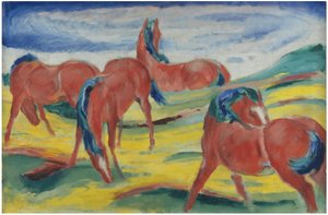 Chevaux en pâturage III, 1910