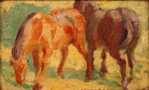 Petit tableau de cheval - Franz Marc