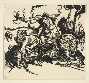 Chasse au lion