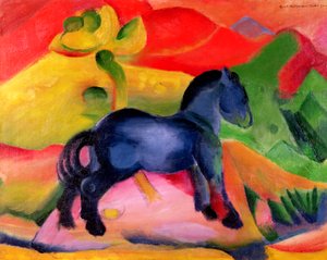 Petit cheval bleu, 1912