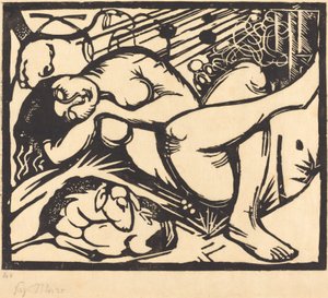 Bergère endormie - Franz Marc