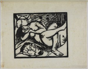 Sleeping Shepherdess (bergère endormie) - Franz Marc