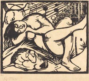 Bergère endormie - Franz Marc