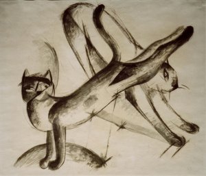 Chats jouant
