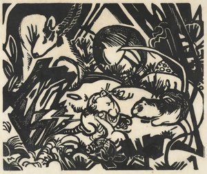 Tierlegende (Légende des animaux) - Franz Marc