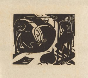 Two Mythical Animals (Deux animaux mythiques) - Franz Marc