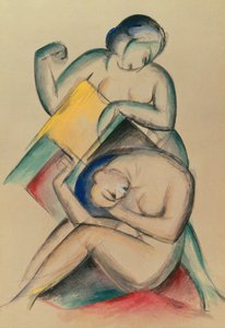Deux femmes nues, vers 1910-15 - Franz Marc