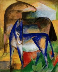 Deux ânes bleus