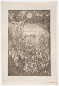 Page de titre avec le buste de Frédéric V pour l