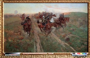 Scène de la bataille de Kuryuk Dara, en juillet 1854
