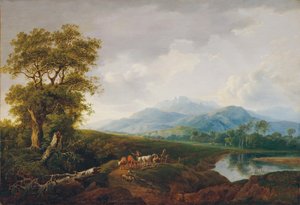 Paysage avec Schneeberg