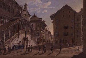 Le Grand Conseil de Berne quittant l