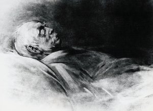 Otto von Bismarck (1815-1898) sur son lit de mort