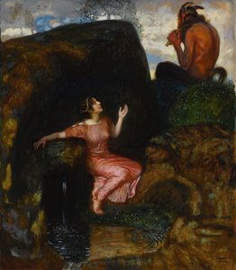 À la source Nymphe écoutant
