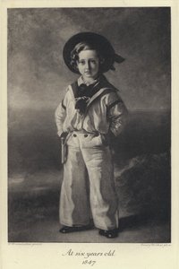 Le roi Édouard VII enfant, âgé de six ans