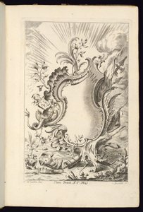 Cartouche avec dragon, Livre de cartouches pour différents usages - Franz Xaver Andreas Jungwierth