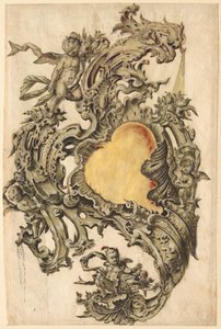 Cartouche avec putti - Franz Xaver Habermann