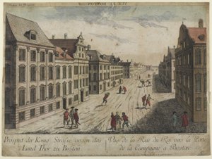 Vue de la Rue du Roi--Boston (1776) - Franz Xaver Habermann