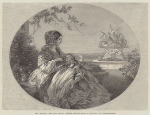 Sa Majesté et le Prince Arthur enfant - Franz Xaver Winterhalter