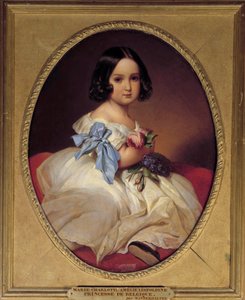 Portrait de Marie Charlotte Amélie de Saxe, Impératrice du Mexique (1840-1927) - Franz Xaver Winterhalter
