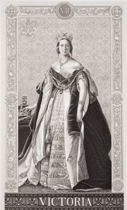 Reine Victoria (1819-1901) de `Illustrations of English and Scottish History
