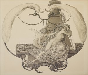 Conception pour un ex-libris - Franz von Bayros