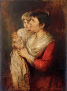 Clementine von Schön-Renz avec sa fille Hanna Elisabeth - Franz von Lenbach