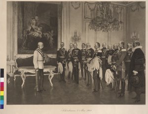 Visite du prince allemand des fédérations le 8 mai 1908 au château de Schoenbrunn