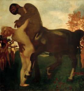 Centaure et nymphe