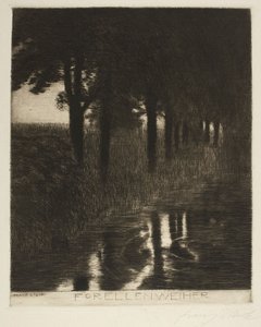 Étang à truites (Trout Pond) - Franz von Stuck