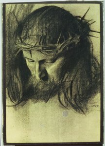Tête du Christ, c.1890 - Franz von Stuck
