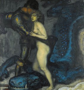 Le tueur de dragons (The Dragonslayer) par Franz Ritter von Stuck