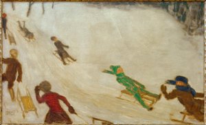 Enfants en luge