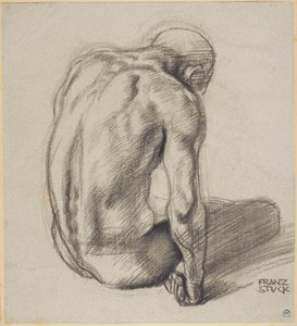 Homme assis - Franz von Stuck