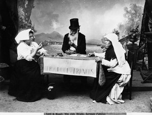 Écrivain public à Naples, vers 1890
