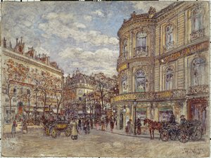 French: Le Pavillon de Hanovre, rue Louis-le-Grand - Frederic Anatole Houbron